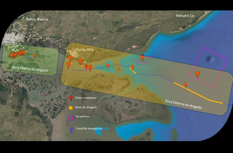 Bahía Blanca licita obras de dragado para llevar el calado del puerto a 50 pies