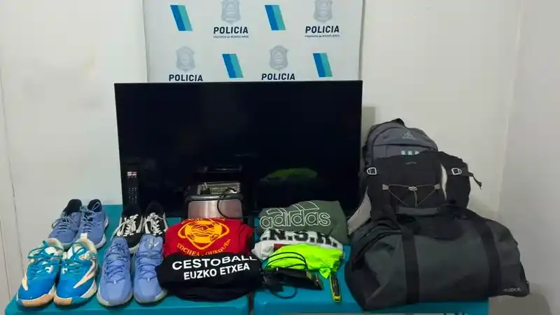 Allanamiento en Necochea: dos detenidos y elementos recuperados tras un robo