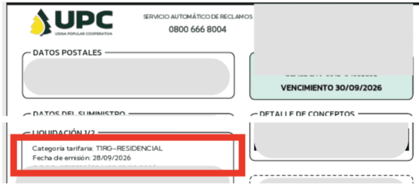 Fuerte malestar con la Usina por facturas que vencen casi inmediatamente después de ser emitidas