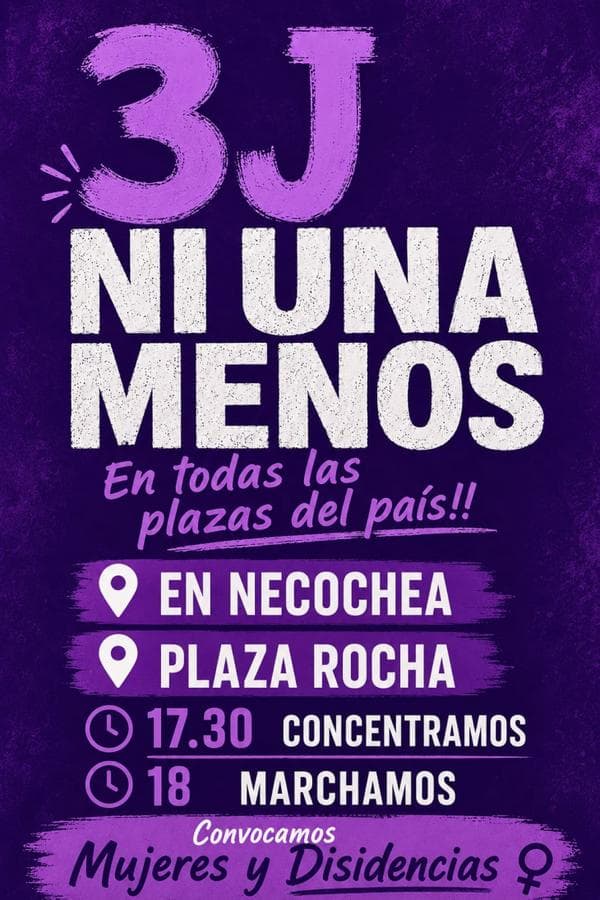 A once años del primer grito, Necochea marcha este miércoles por el 3J. El recuerdo de Magalí Vera